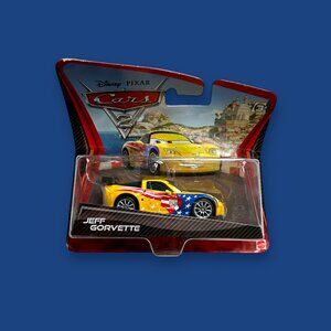 Disney Pixar CARS 2 Jeff Gorvette 2010 Die Cast Mattel Toy Car #07